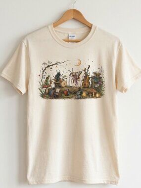 Gildan Natural The Last Of The Bugs Graphic T-shirt